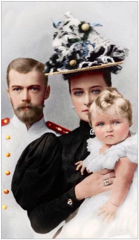 Emperor Nicholas Ii Of Russia Empress Alexandra Feodorovna Grand Duchess Olga Nikolaevna 1895