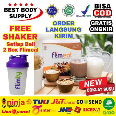 Jual Flimeal 1 Box Isi 12 Sachet Meal Replacement Minuman Sereal Rasa