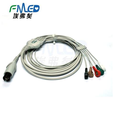 Compatible Mindray Pin One Piece Leads Snap Type Ecg Cable China