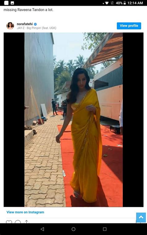 Pin By Mira Nath Choudhury On Nora Fatehi Saree Fashion Sari