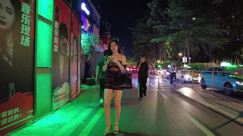 廣州酒吧街，靚女大本營，nightlife，street Walk Chinese Girls City Of Guangzhou 4k Youtube