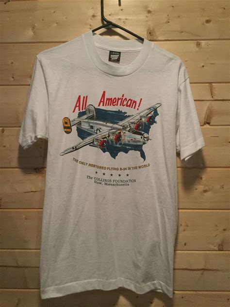 Vintage 1990s All American Colorful Airplane 5050 T Shirt Etsy