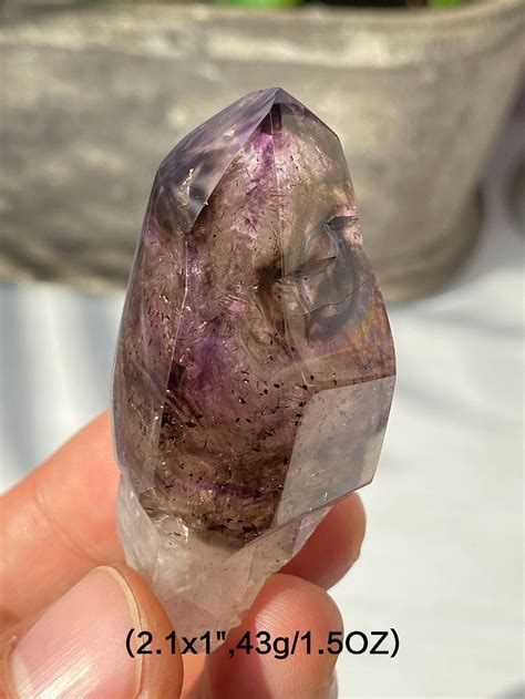 Raw Super Seven Crystal Point Super Seven Scepter Enhydro Etsy