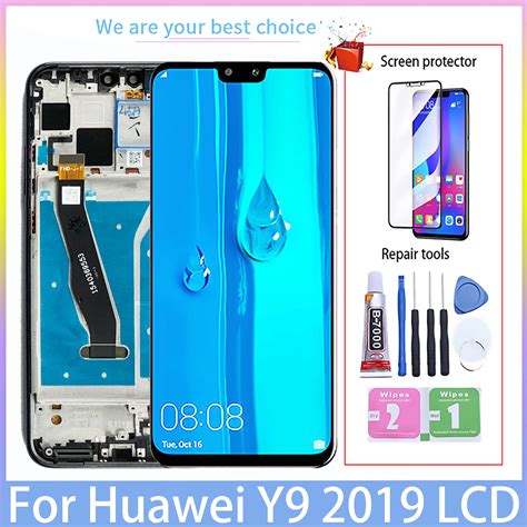 6 5 For Huawei Y9 2019 Original LCD Display With Frame Touch Screen JKM