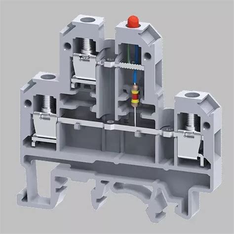 Buy Connectwell 500V Terminal Blocks With LED Indication CDL4UELD4 48V