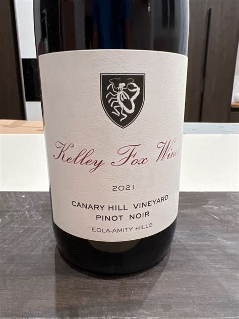 2021 Kelley Fox Wines Pinot Noir Canary Hill USA Oregon Willamette