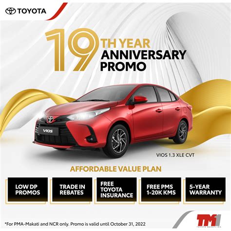 Th Year Anniversary Promo Toyota Makati