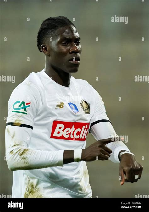 LENS FRANCE JANUARY 4 Amadou Onana Of Lille OSC Celebrates After