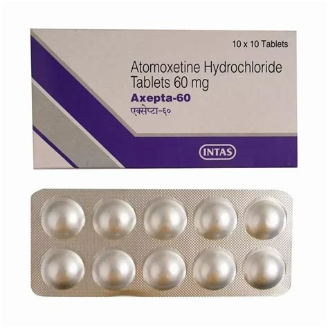 Atomoxetine Tablets Axepta Mg At Rs Stripe Atomoxetine Tablets