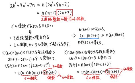 【数学a】6の倍数であることの証明 オンラインプロ家庭教師 理数ゼミ