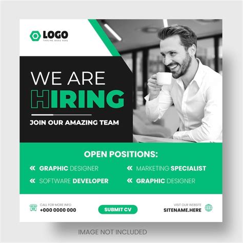 Premium Vector We Are Hiring Job Vacancy Facebook Or Instagram Or