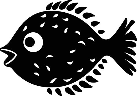 pufferfish black silhouette 38102747 Vector Art at Vecteezy