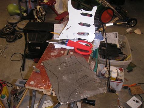 How To Make A Custom Metal Guitar Pickguard 9 Steps Instructables