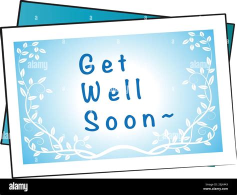 Vector Get Well Soon Card Design Stock Vector Image And Art Alamy