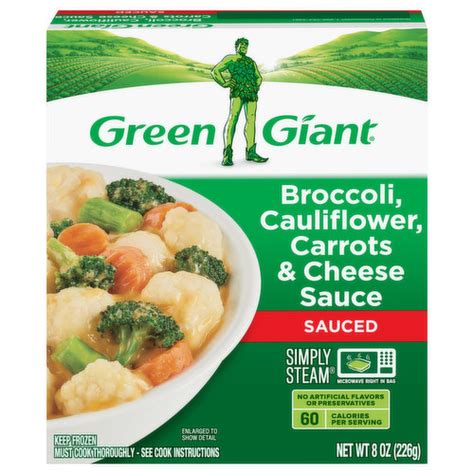 Green Giant Broccoli Cauliflower Carrots Cheese Sauce Sauced