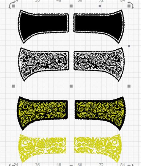 Viking Axe Design Template Ezcad And Lightburn Ready Etsy