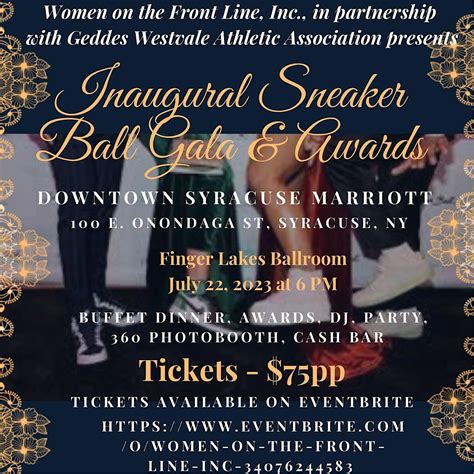 Inaugural Sneaker Ball Gala And Awards Dinner Marriott Syracuse