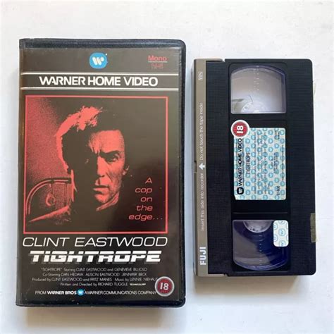 TIGHTROPE BIG BOX Ex Rental WARNER VHS Video CLINT EASTWOOD 9 99