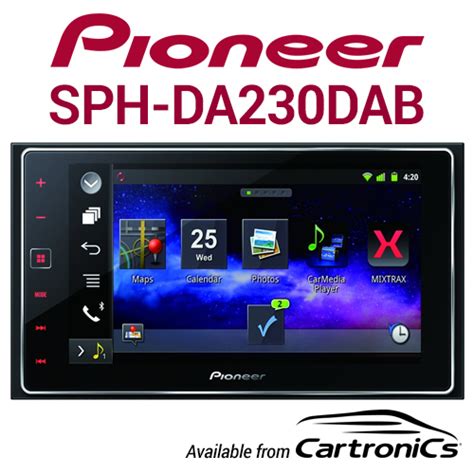 Pioneer SPH DA230DAB DAB Radio With Apple CarPlay