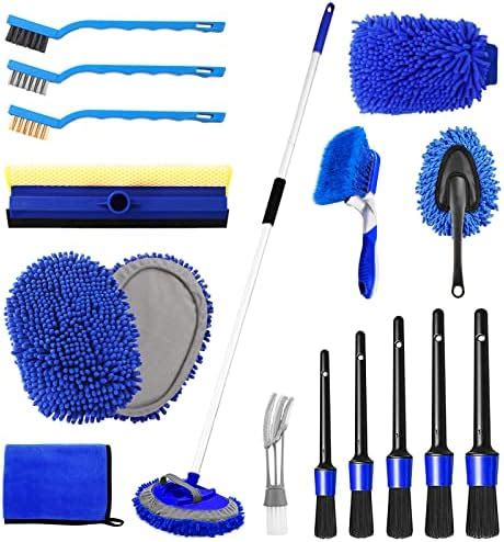 Amazon 62 Car Wash Mop Mitt With Long Handle 3 In 1 Chenille