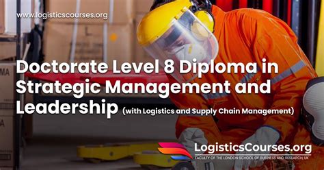 Doctorate Level Diploma In Strategic Management And Leadership With