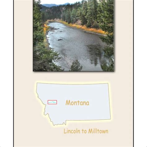 Blackfoot River Map from Lincoln to Milltown by River Rat Maps