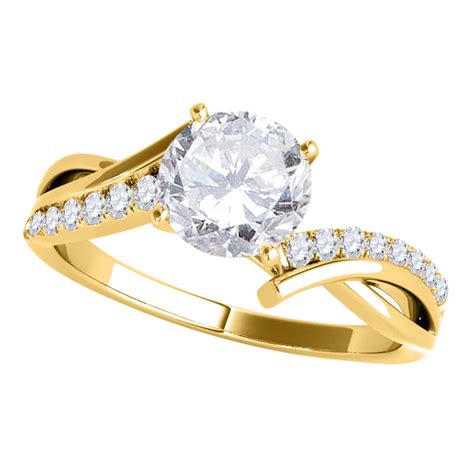 Mauli Jewels Engagement Rings For Women Carat Halo Interwined