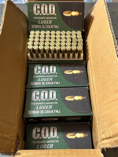 1000 Round Case 9mm Luger 115 Grain Fmj New Brass Mil Spec Turkish Turan C O D Boxer Primed