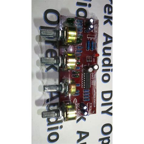 Jual DIY KIT MODUL KIT Tone Control Stereo LM324 DMS202 DMS 202