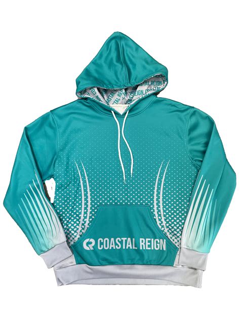 Custom Sublimated Hooded Sweatshirt Coastal Reign