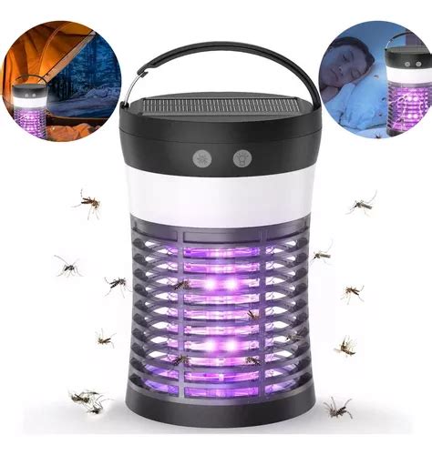 Solar Bug Zapper Mosquito Assassino Lâmpada Uv Mosquito Trap