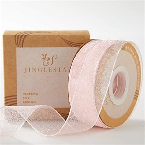 Amazon Jinglestar Inch Wide Sheer Chiffon Ribbon Pearl Silk