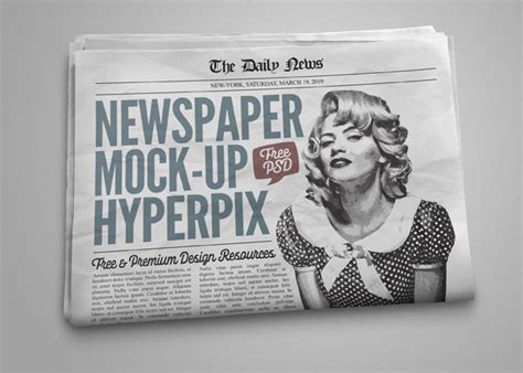 Free Photorealistic Newspaper Mockup PSD - Good Mockups