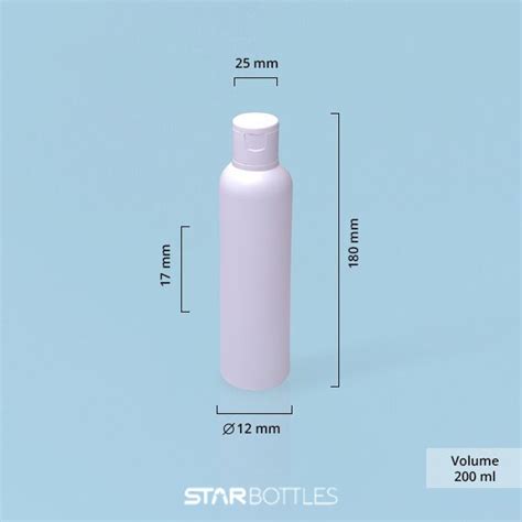 200 ML ROUND LONG BOTTLE WITH FLIP CAP Starbottles Supplies The Best