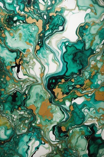 Premium Photo | Turquoise marble pattern