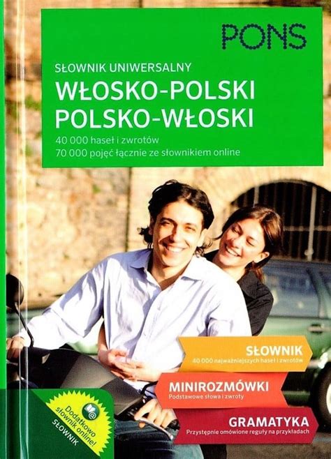 PONS Słownik uniwersalny włosko polski polsko włoski PRACA ZBIOROWA