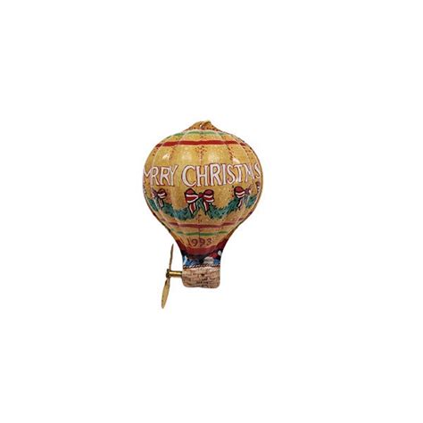 Tin Hot Air Balloon Hallmark Keepsake Christmas Tree Ornament QX NIB New In Box Etsy