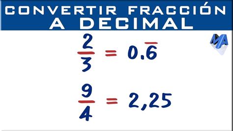 Convertir Fracciones A Decimales