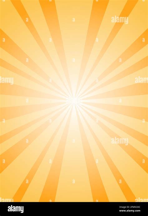 Sunlight Rays Shine Background Orange Color Burst Background Vector