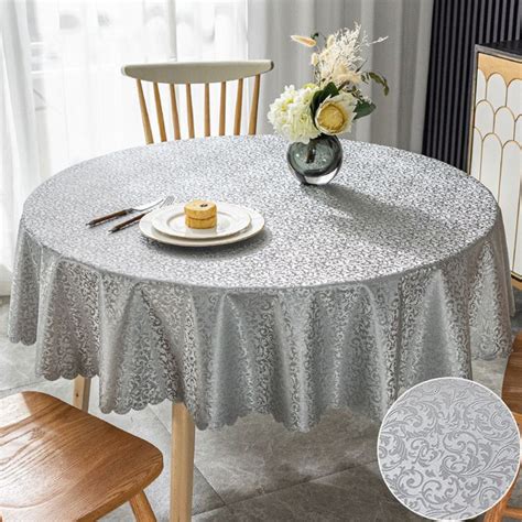 Скатерть Eifloy, Скатерть на стол круглый клеенка водоотталкивающая для ...