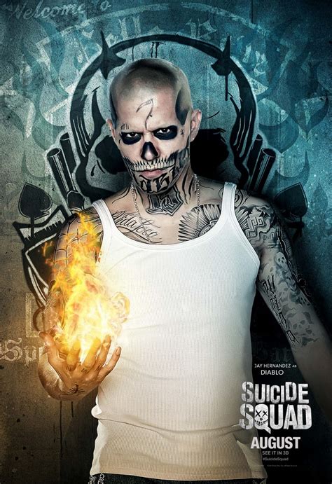 #872934 El Diablo, Suicide Squad 2016, Men, Fire, Tattoos, Singlet ...