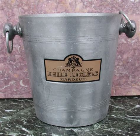 SEAU À GLACE glaçons CHAMPAGNE Emile LECLERE à Mardeuil ICE BUCKET EUR