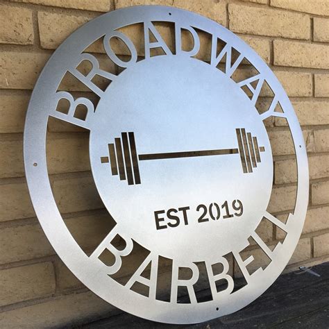 Gym Sign Personalized Home Gym Sign Custom Metal Gym Sign Etsy