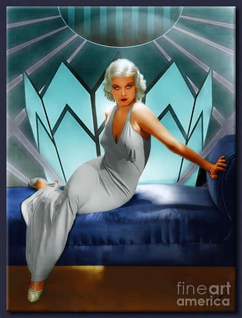 Jean Harlow Painting By Evans Julie Pixels