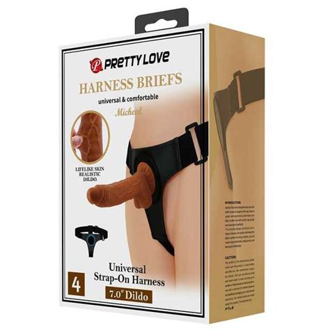 Prettylove Michael Harness Briefs Realistyczne Dildo Z Ruchom Sk R