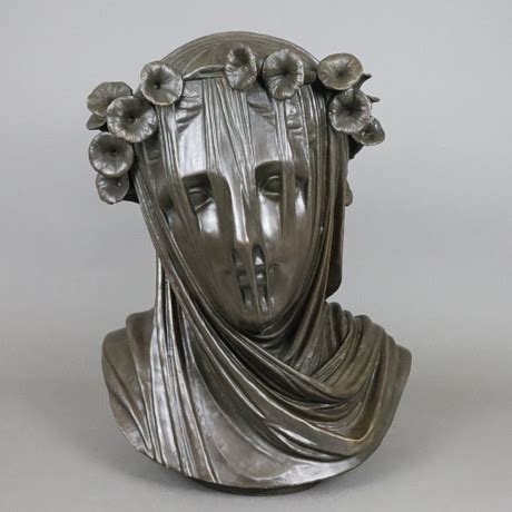 MONTI RAFFAELE After The Veiled Vestal Virgin Bronze Art