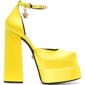 Versace Pumps Medusa Aevitas Con Plateau Giallo Stileo It