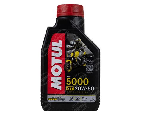 ACEITE MOTOCICLETA 4T SEMISINTÉTICO 5000 20W50 1L MOTUL 6104 1105