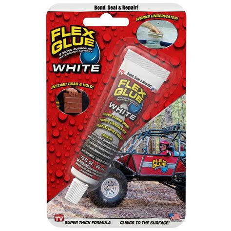 Flex Seal Mini Flex Glue – White - Shop Adhesives & tape at H-E-B