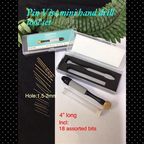 Pin Vise Mini hand drill tool set (in case) - CraftEZOnline | Arts And Crafts Store